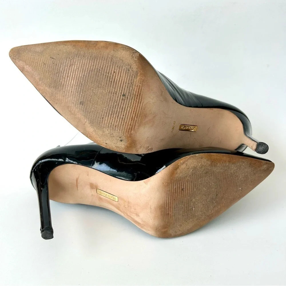 Louise et Cie Jolanie Pump Witchy Mary Jane Heels Black Patent Leather Size 10